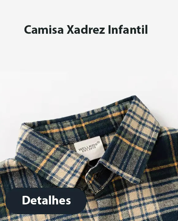 Camisa Xadrez Infantil Masculina