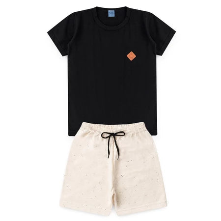 👕👦 StyleKids™ – Conjunto Infantil Masculino Bermuda + Camiseta