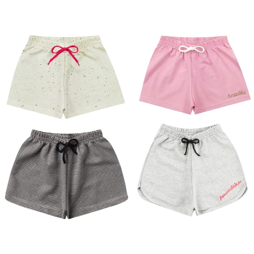 👧🩳 ComfortShorts™ – Kit com 3 Shorts Infantil Feminino