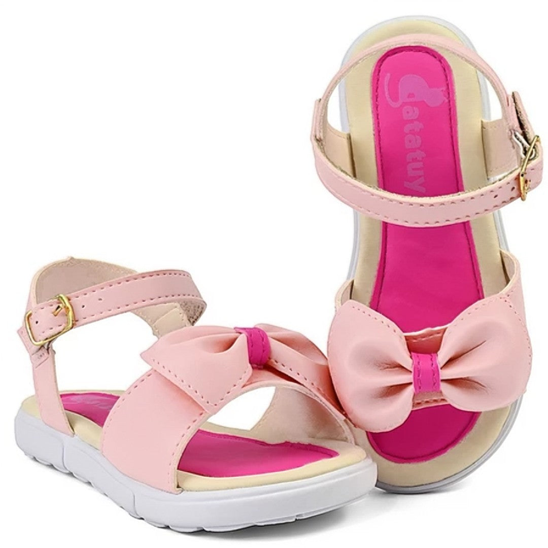 👡 MiniChic™ – Kit Sandália Infantil com Laço + Bolsa Summer para Meninas