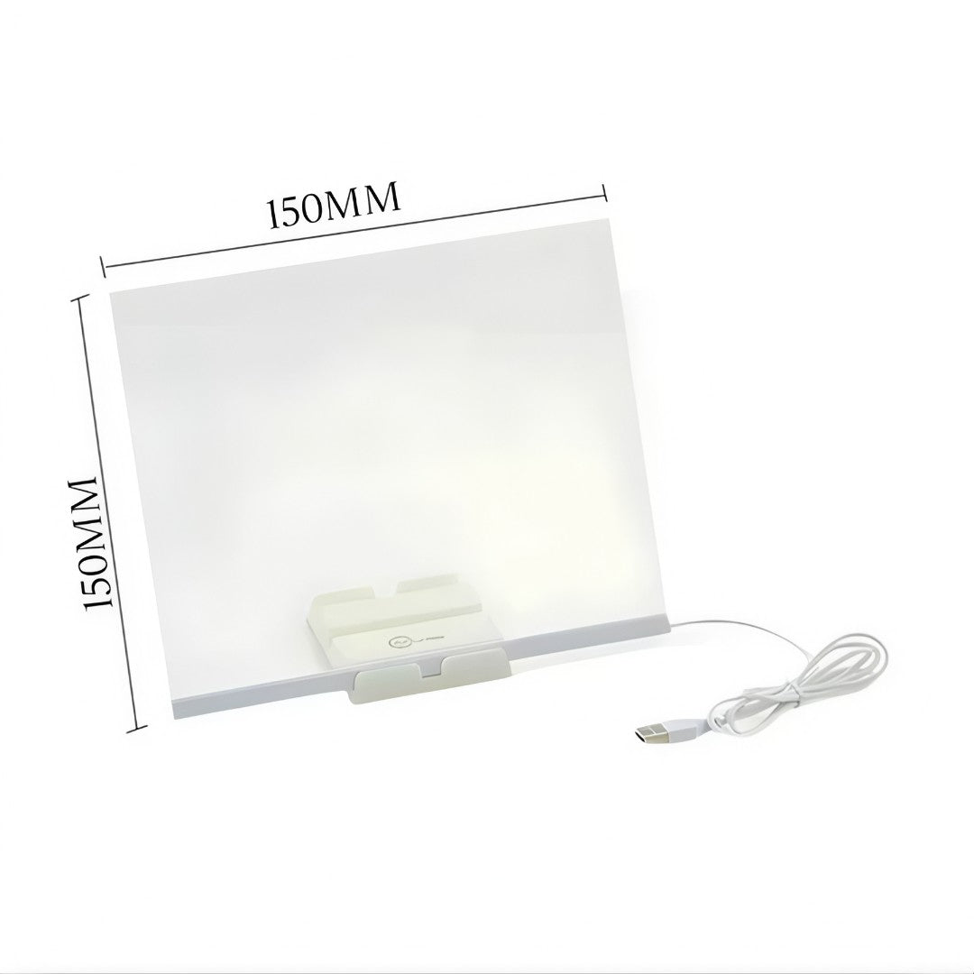 💡 Luminária LED Escreve&Brilha™ – Abajur 3D com Quadro de Notas