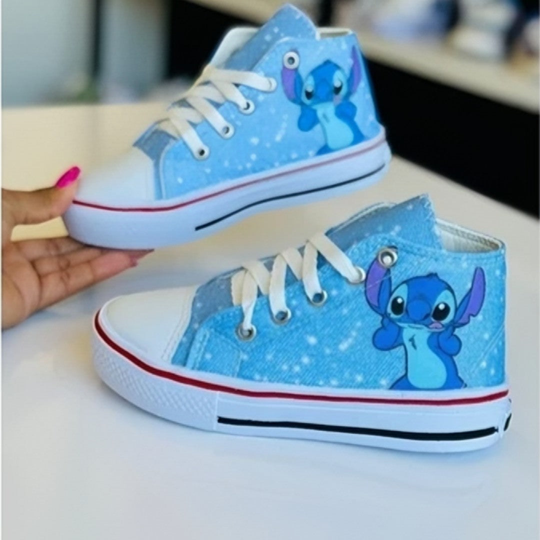 👟 FunStep™ – Tênis Botinha Infantil Masculina e Feminina com Personagem