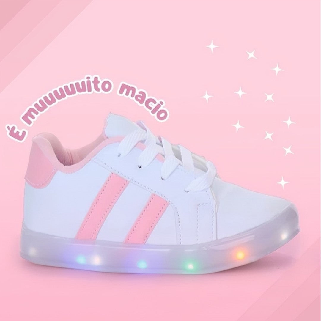 ✨ GlowStep™ – Tênis Infantil com Luzes LED Automáticas 🌈