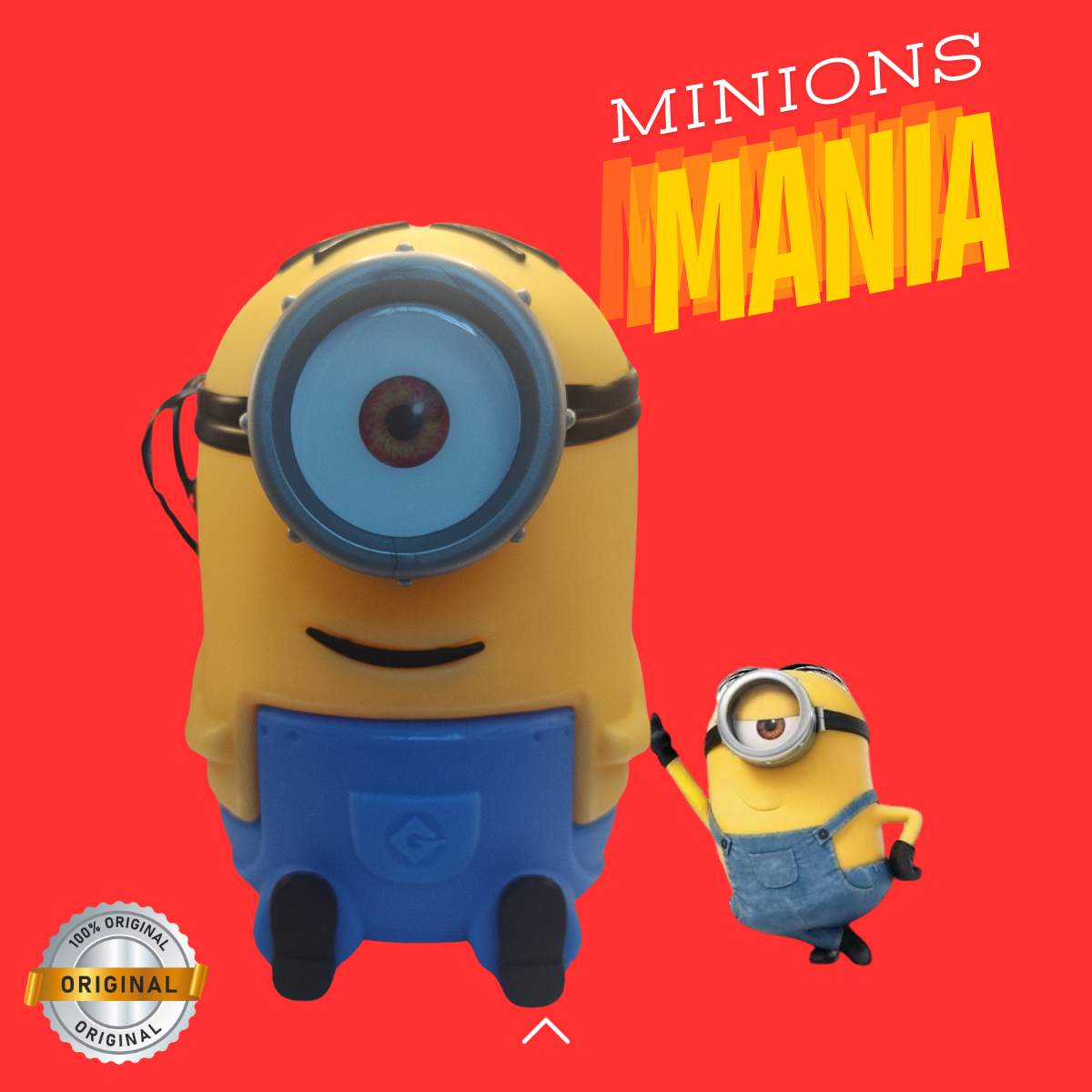 Luminária Infantil 3d Minion Stuart Iluminação Led