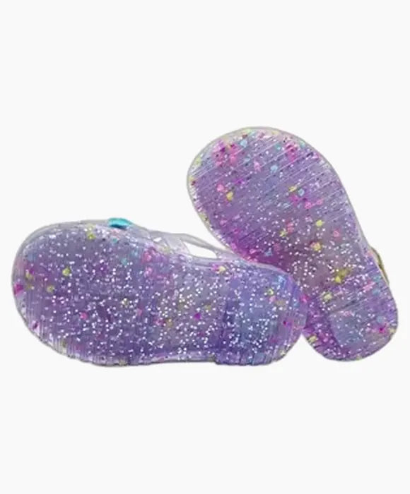 Sandália Papete Sereia Com Brilho Infantil