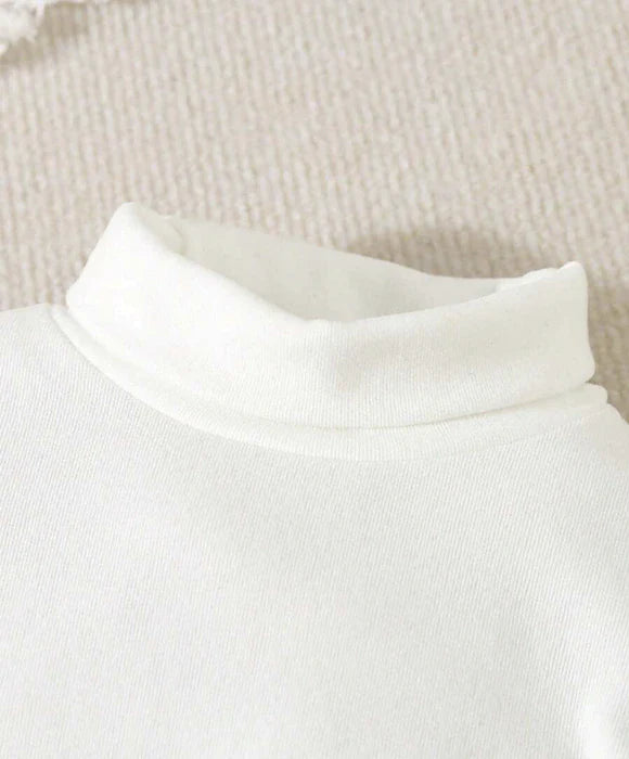 Kit 3 Macacão Body Infantil de Inverno Gola Alta