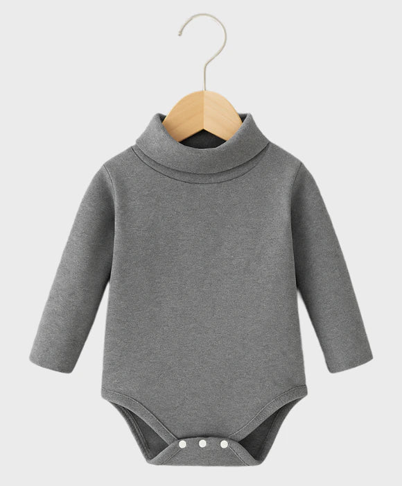 Kit 3 Macacão Body Infantil de Inverno Gola Alta