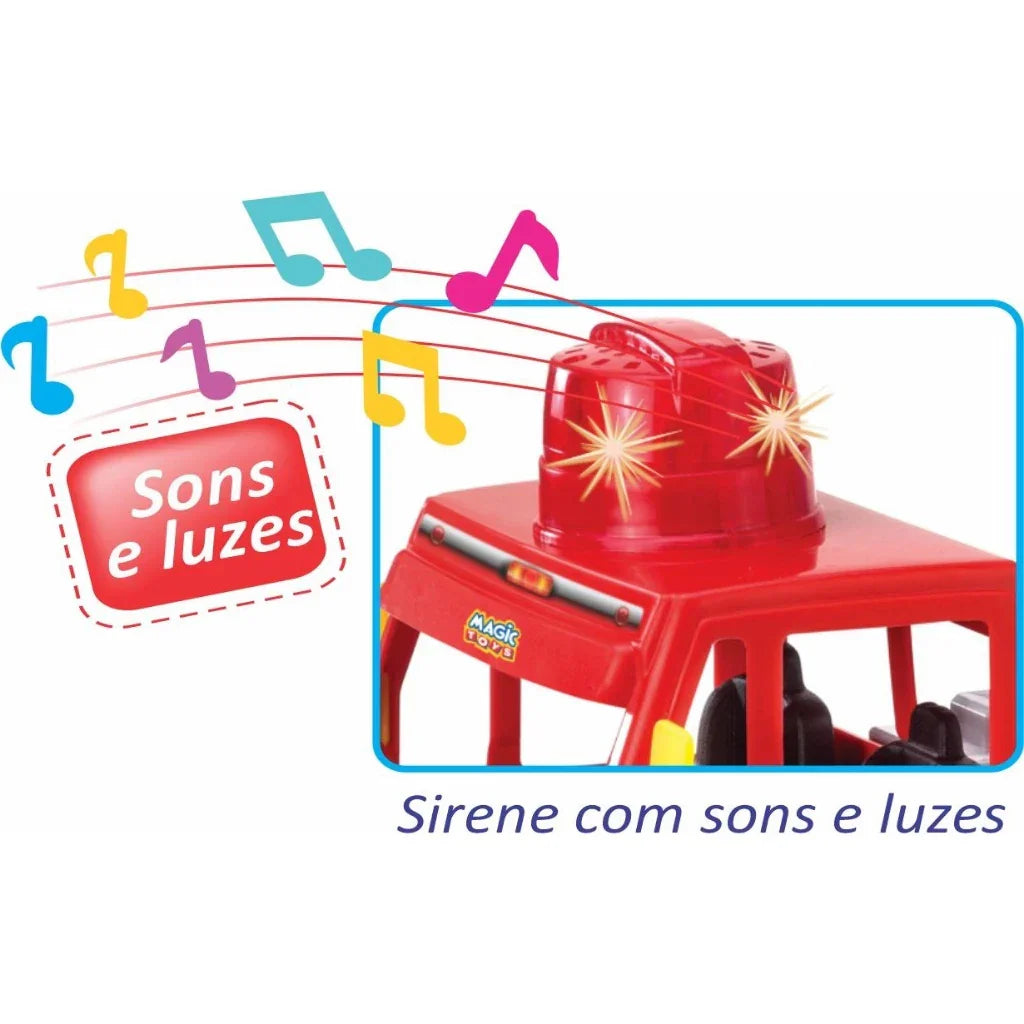 Caminhão Bombeiro Infantil Grande Com Jato