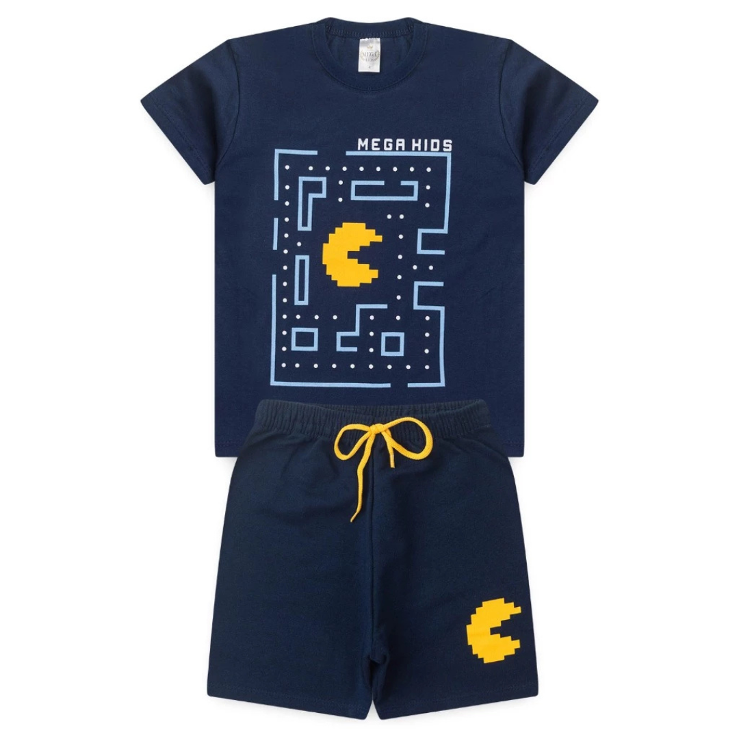 Conjunto Infantil e Juvenil Menino Masculino (Tamanhos de 1 a 14 anos)