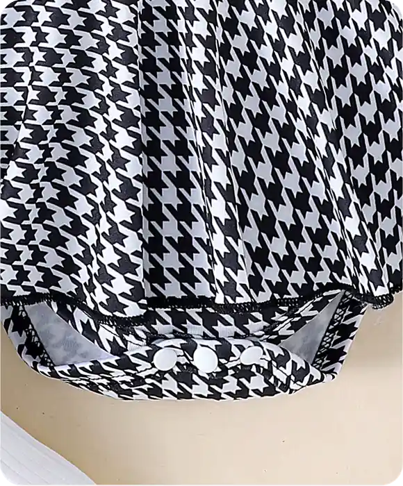 Conjunto Feminino Infantil Xadrez