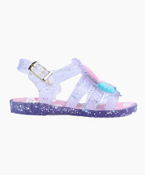 Sandália Papete Sereia Com Brilho Infantil