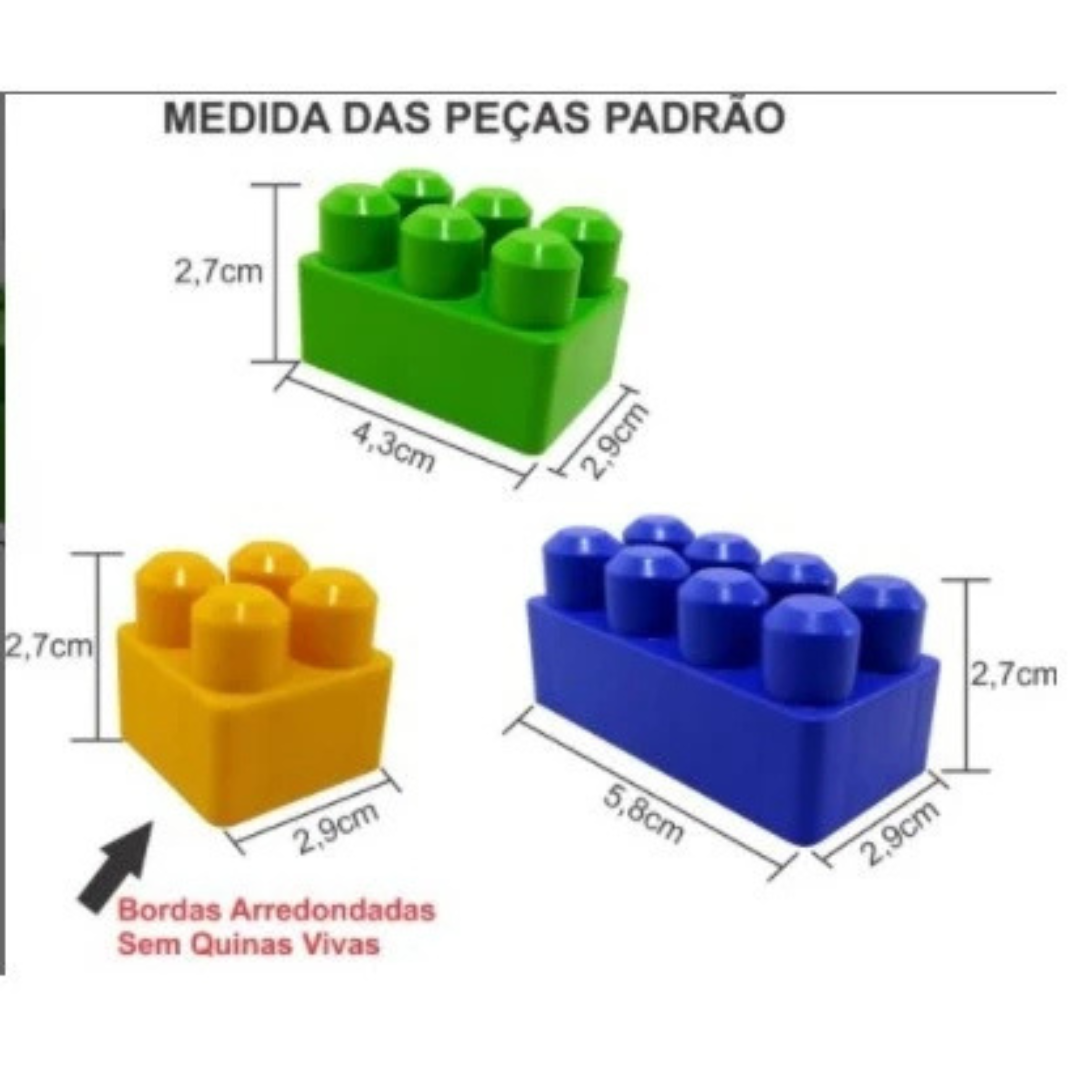 🧱🚚 Reiblock™ Kit Blocos de Montar 100 Peças com Caminhãozinho