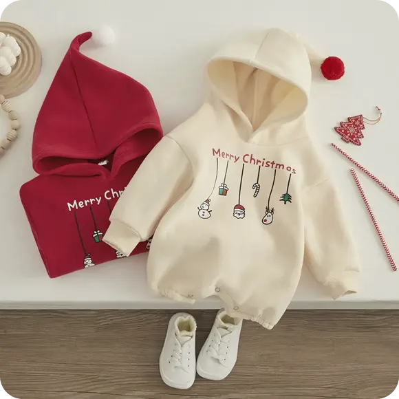 Macacão De Natal Infantil Com Estampa