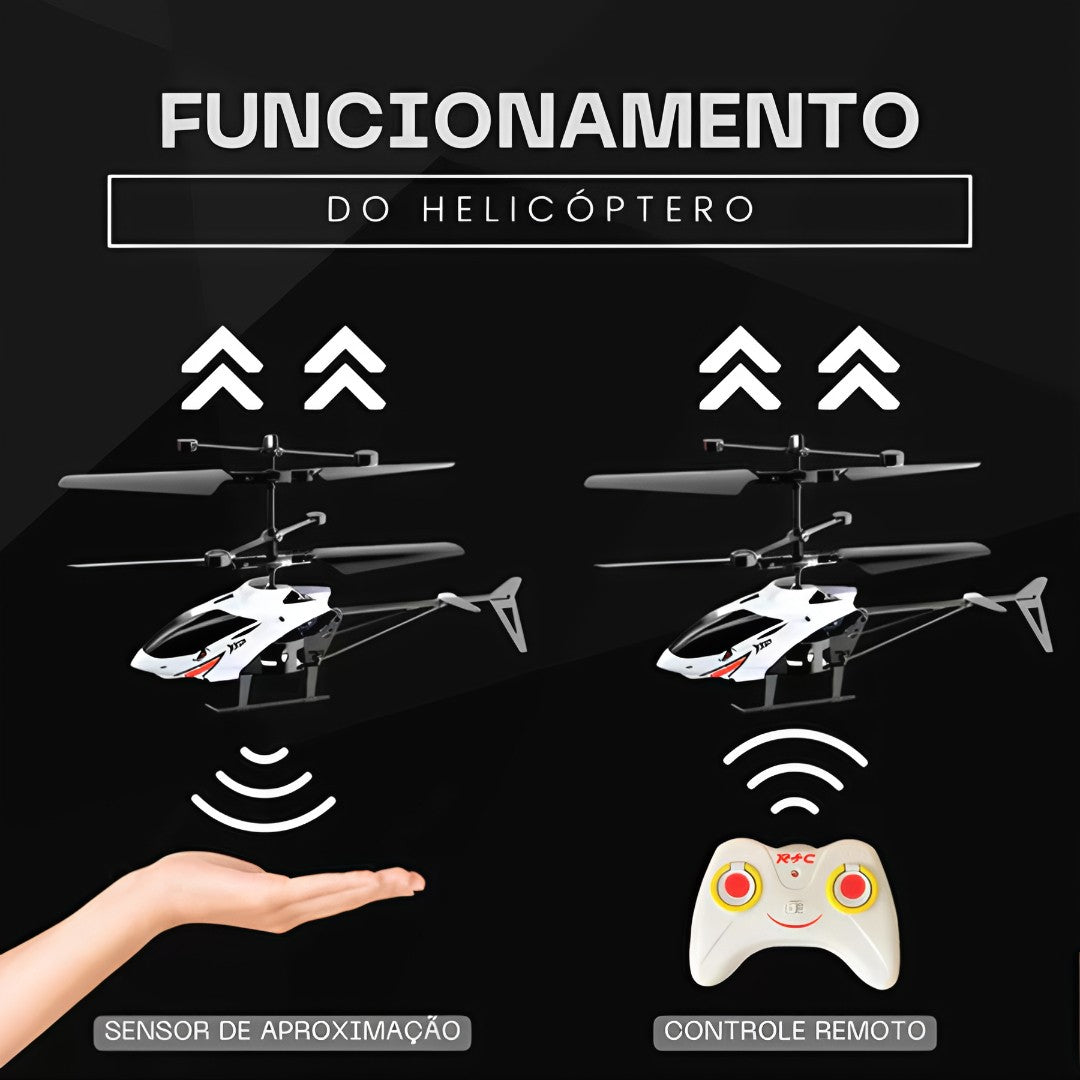 🚁 SkyFly™ – Helicóptero de Controle Remoto com Indução Infravermelho