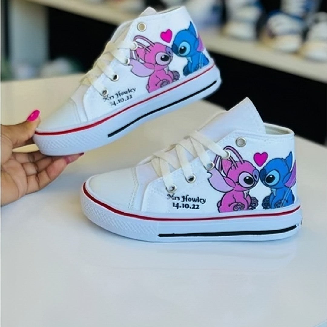 👟 FunStep™ – Tênis Botinha Infantil Masculina e Feminina com Personagem