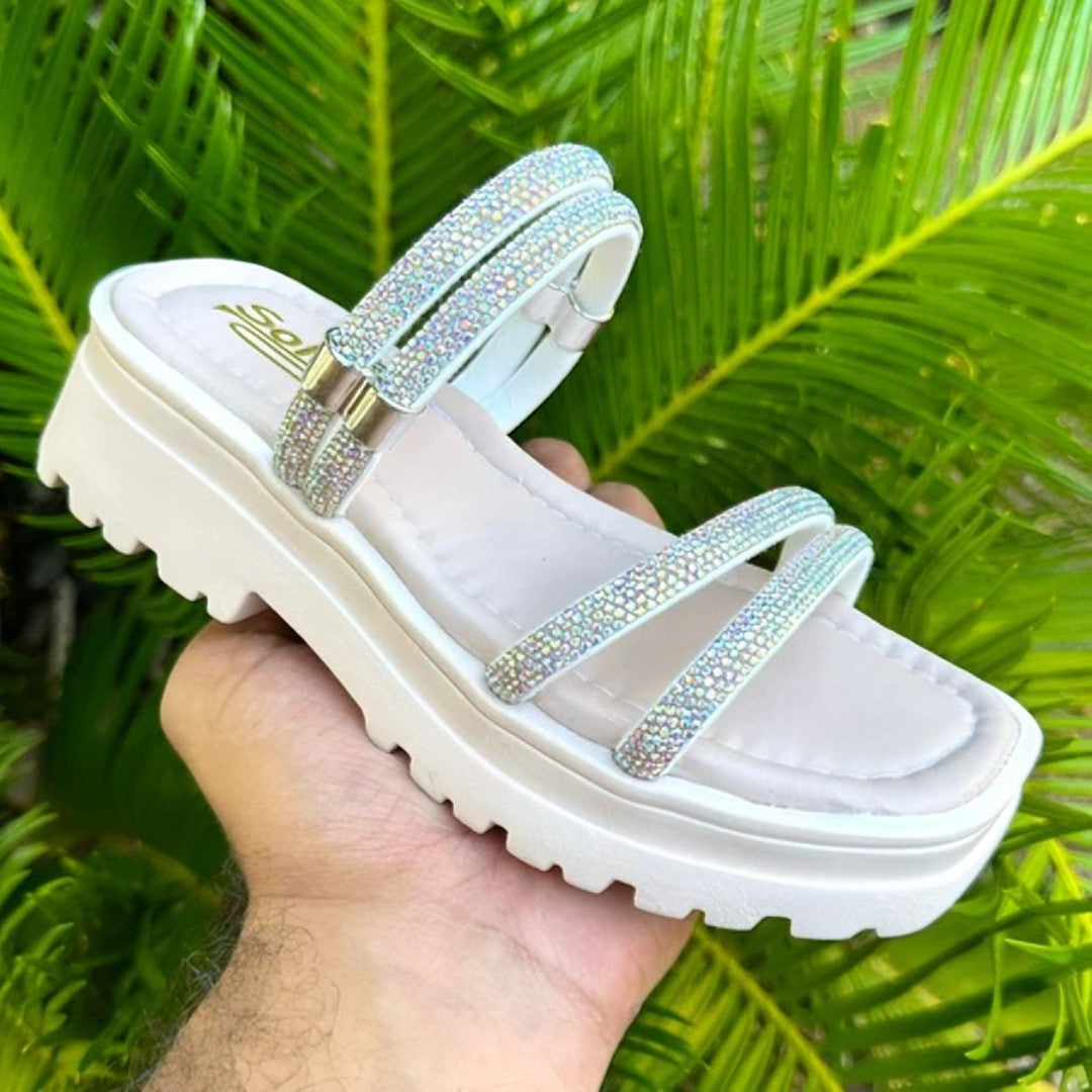 👩‍👧 Sandália Mãe & Filha Glamour™ – Brilho, Amor e Conforto em Cada Passo! ✨