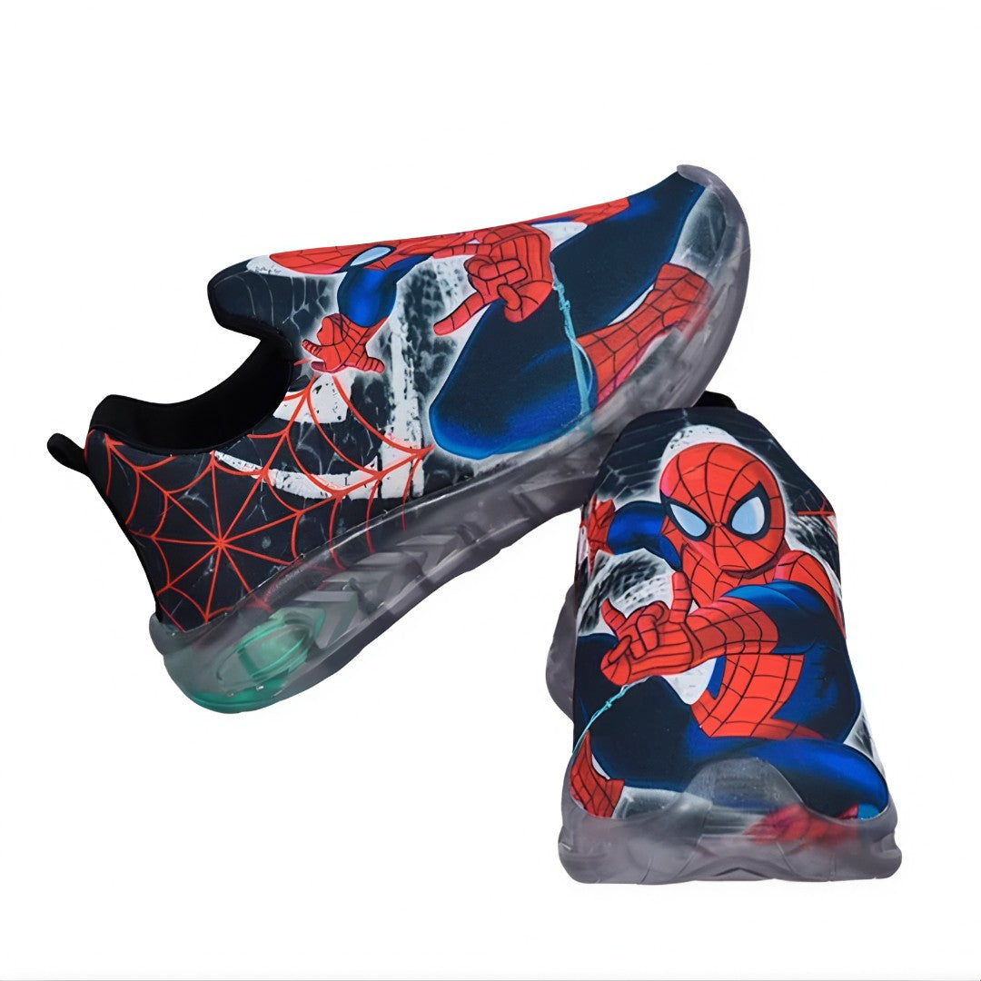 🦸‍♂️ HeroMax™ – Kit Tênis de LED Infantil + Chinelo + Boné + Relógio
