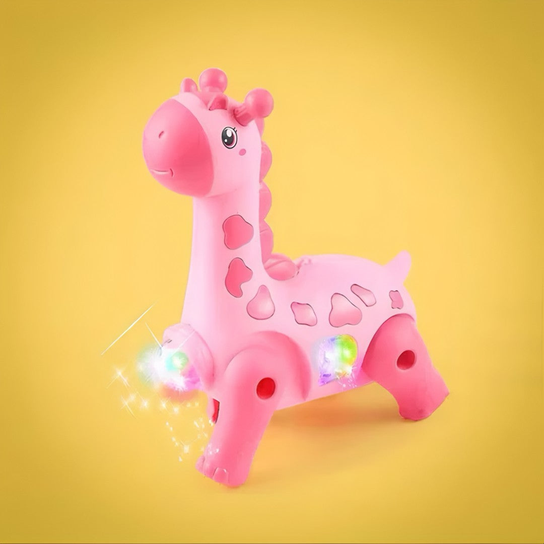 🦒 Girafinha Divertida™ – Brinquedo Elétrico com Som, Luz e Movimento