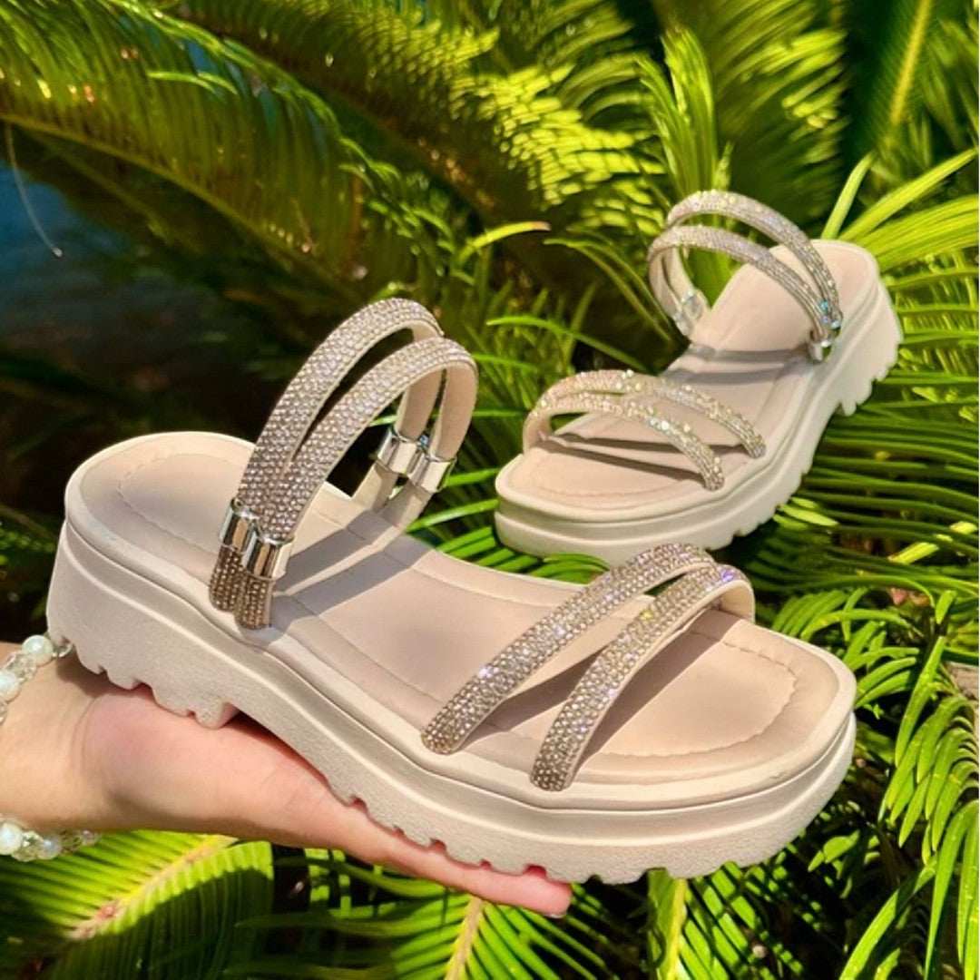 👩‍👧 Sandália Mãe & Filha Glamour™ – Brilho, Amor e Conforto em Cada Passo! ✨