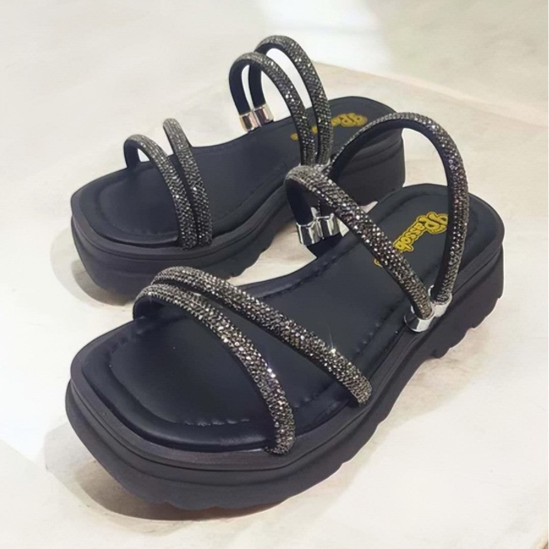 👩‍👧 Sandália Mãe & Filha Glamour™ – Brilho, Amor e Conforto em Cada Passo! ✨