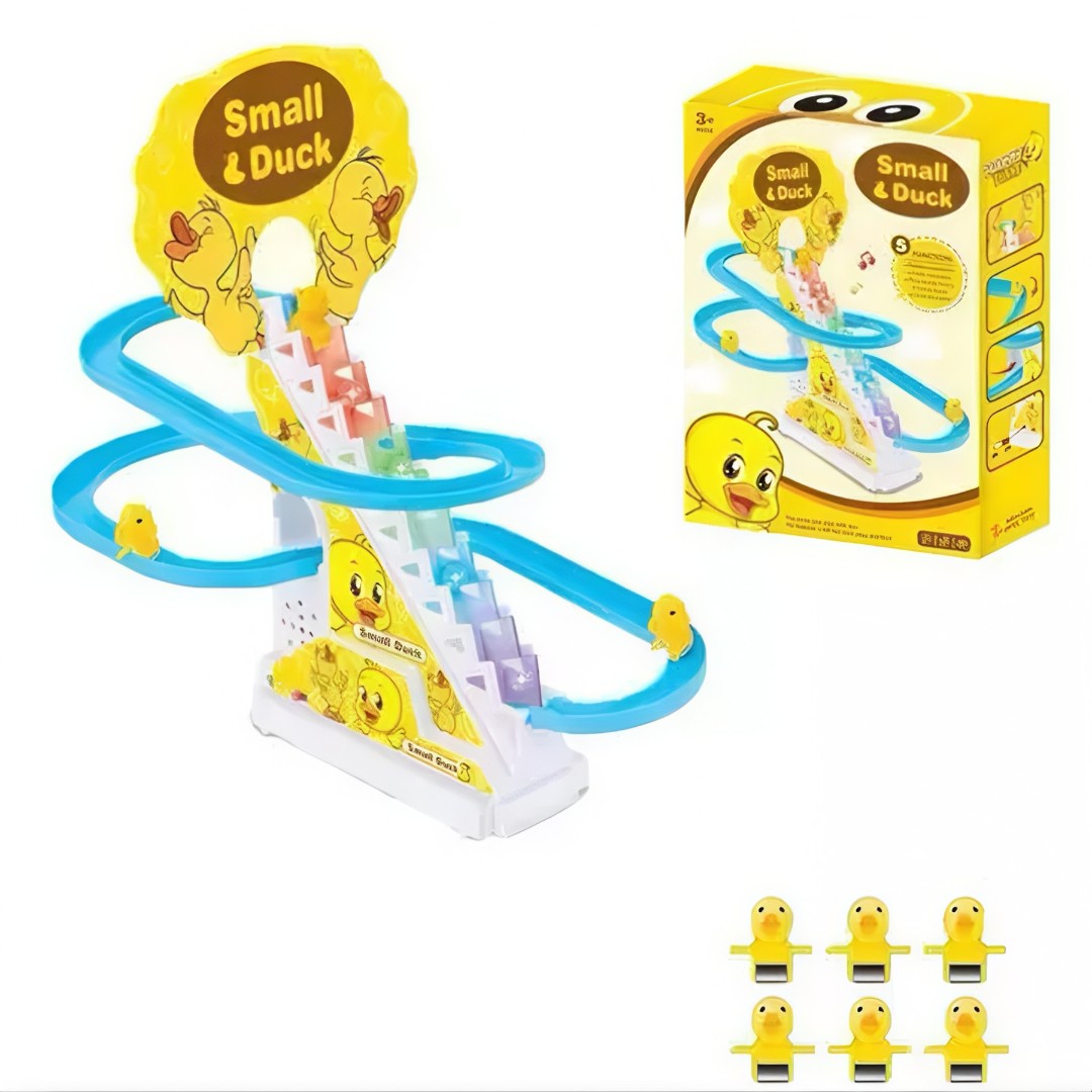 🐥 Pista Encantada™ – Brinquedo Musical com Patinhos, Som e Luz