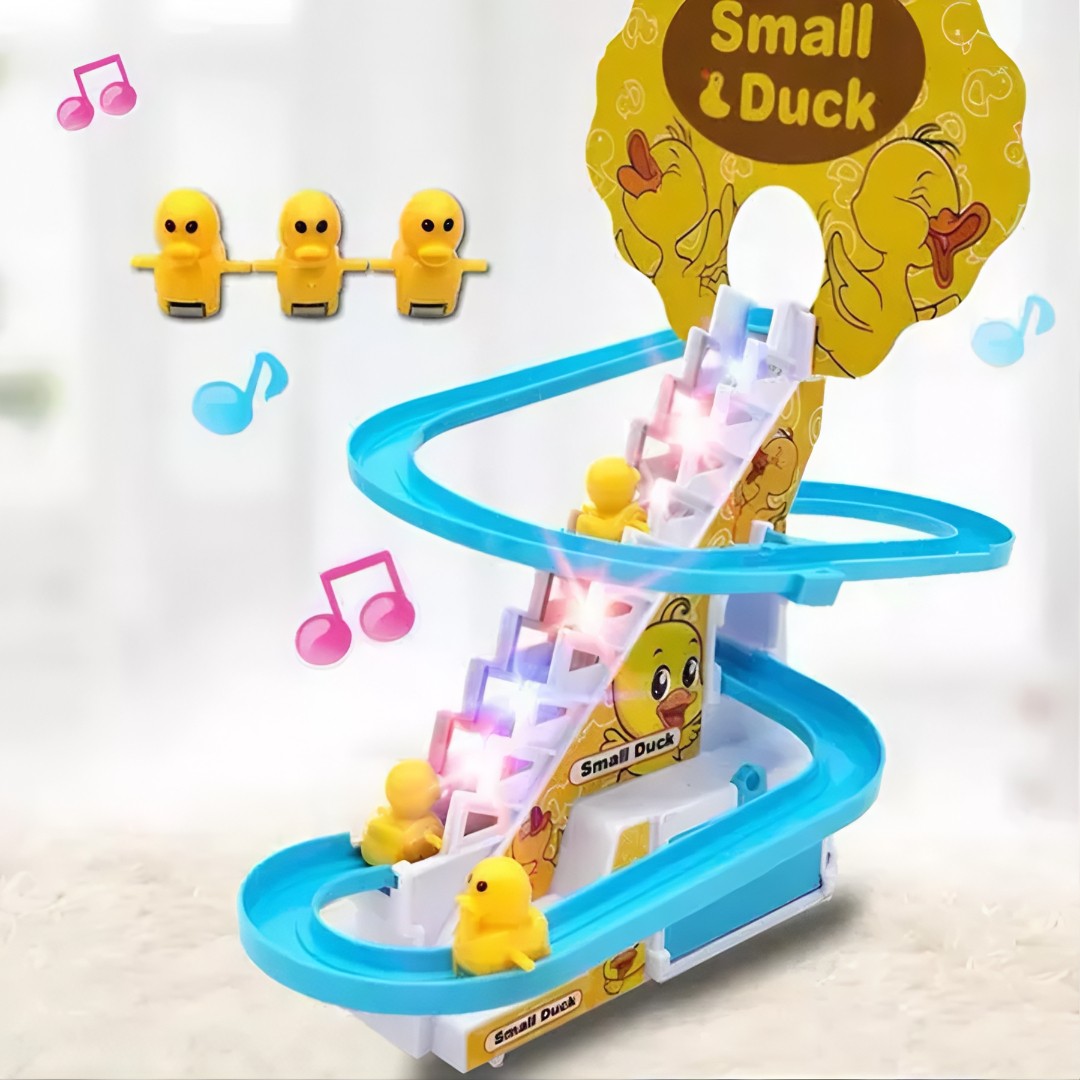🐥 Pista Encantada™ – Brinquedo Musical com Patinhos, Som e Luz
