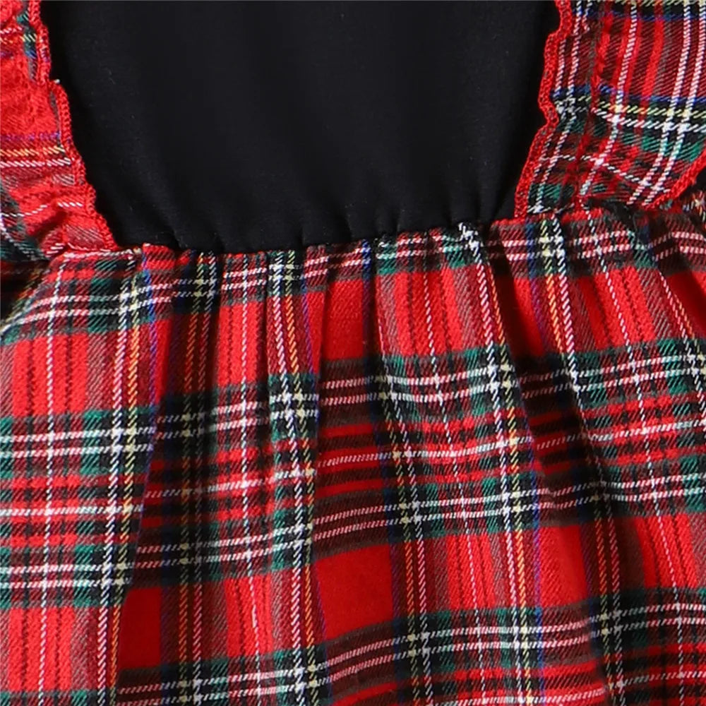 Vestido Natalino  De Rena Com Laço