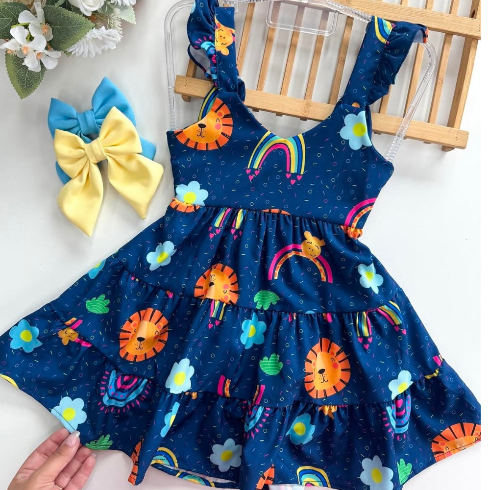 Vestido Infantil Menina Para Festa Luxo Premium 2 a 10 anos