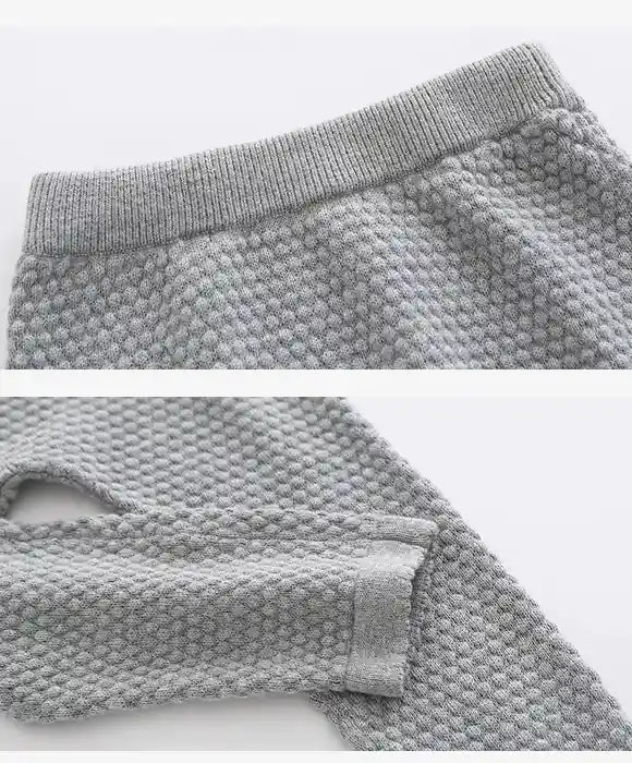 Conjunto Infantil Em Algodão Penteado