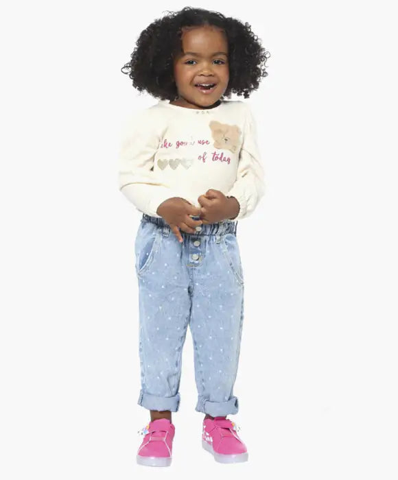 Tênis Infantil Feminino Unicórnio e Corações