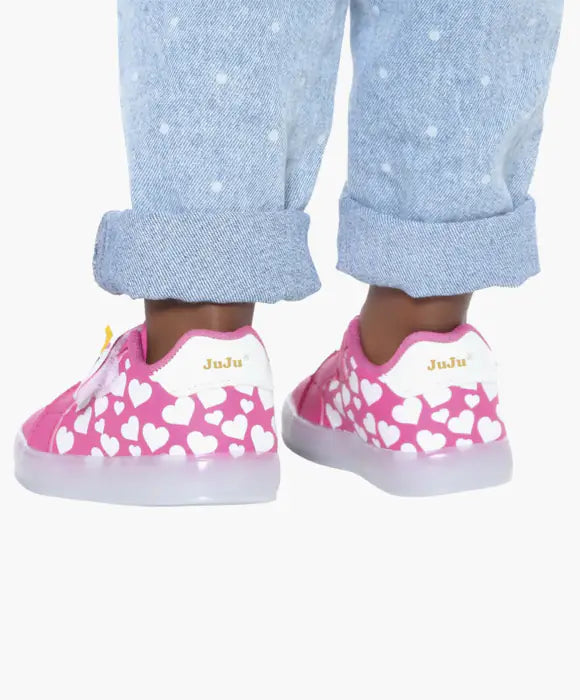 Tênis Infantil Feminino Unicórnio e Corações