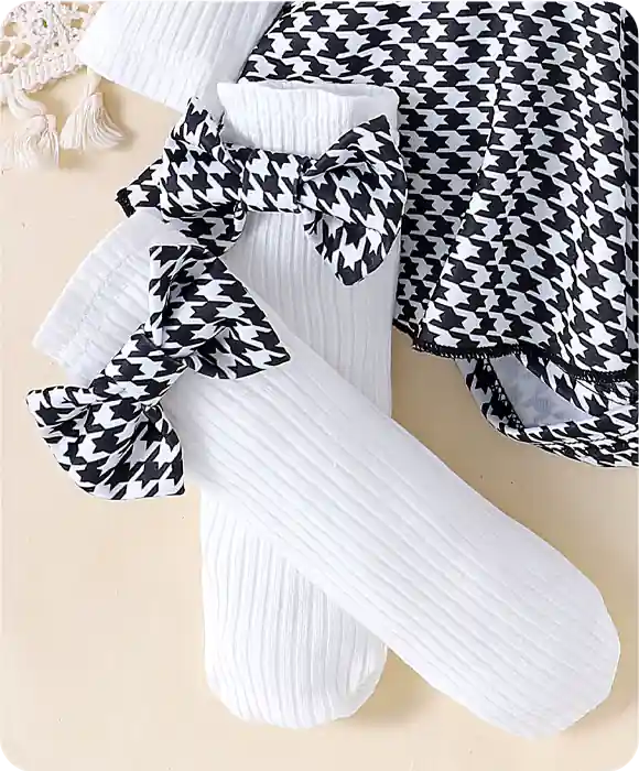 Conjunto Feminino Infantil  Xadrez