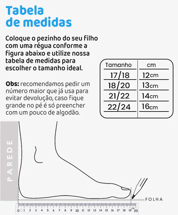 Sandália Papete Infantil Feminina